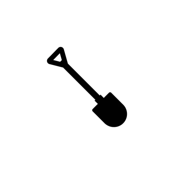 Shovel Vector Icon Illustration Symbol Design — Stock Vector