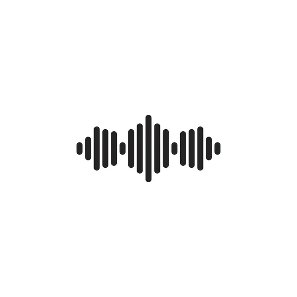 Σχεδίαση Λογότυπου Εικονογράφησης Διανύσματος Εικονιδίου Ηχητικού Κύματος — Διανυσματικό Αρχείο