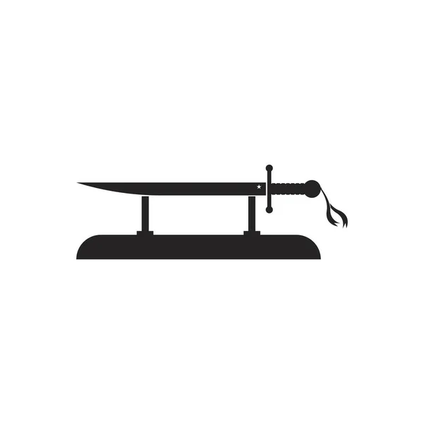 Sword Vector Icon Illustration Logo Design — Stock Vector