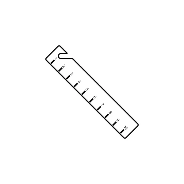Règle Vectoriel Icône Illustration Symbole Conception — Image vectorielle