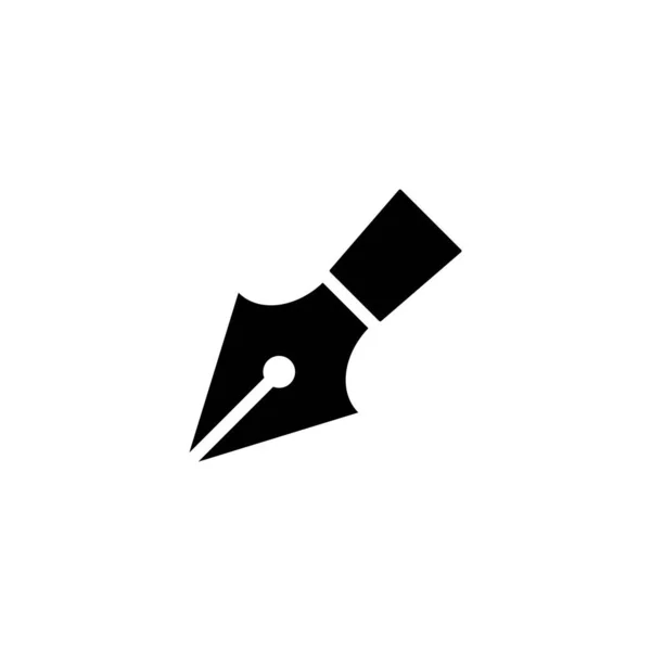Caneta Ícone Vetor Ilustração Logotipo Design —  Vetores de Stock