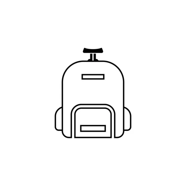 Desenho Logotipo Ilustração Vetor Ícone Mochila — Vetor de Stock