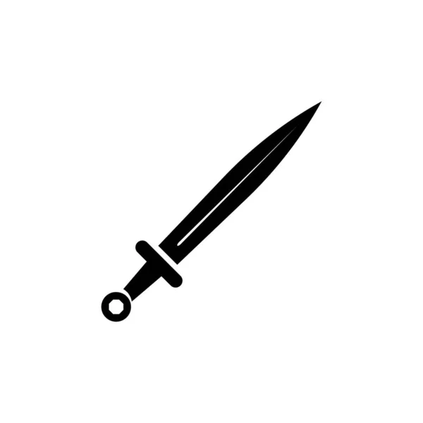 Modèle Logo Illustration Icône Vectorielle Épée — Image vectorielle
