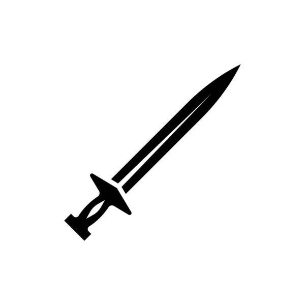 Sword Vector Icon Illustration Logo Template — Stock Vector