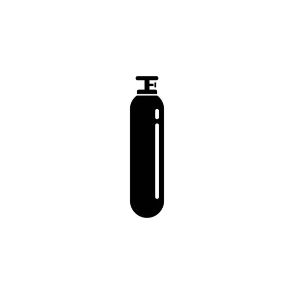 Desenho Logotipo Ilustração Vetor Ícone Cilindro Oxigênio — Vetor de Stock