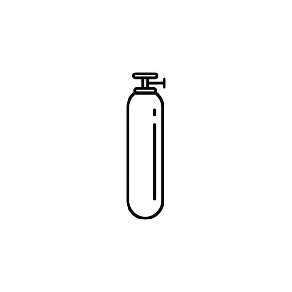 Desenho Logotipo Ilustração Vetor Ícone Cilindro Oxigênio — Vetor de Stock