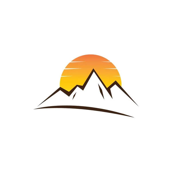 Mountain Icon Vector Illustration Logo Design — Stock Vector