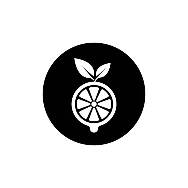 Orange Frucht Symbol Vektor Illustration Logo Design — Stockvektor