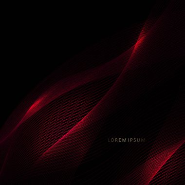 Siyah arkaplanda kırmızı renkte en az ağ dokusu