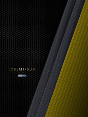 Sarı ve gri perdelerle örülü örgü arkaplan.