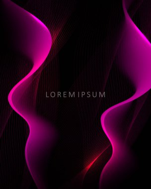 Kıvrımlı soyut desen ve kırmızı ile ince ağ dokusu