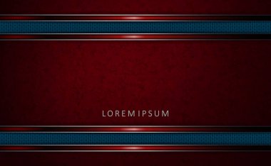 Burgonya desenli tasarım, taklit mermer, yatay mavi kenar.