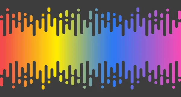Composition Abstraite Colorée Rayures Verticales Arrondies — Image vectorielle