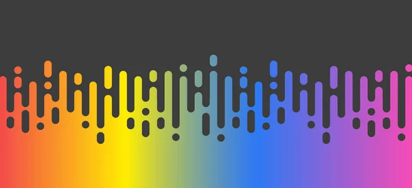 Abstract Multicolored Illustration Vertical Rounded Stripes — Image vectorielle