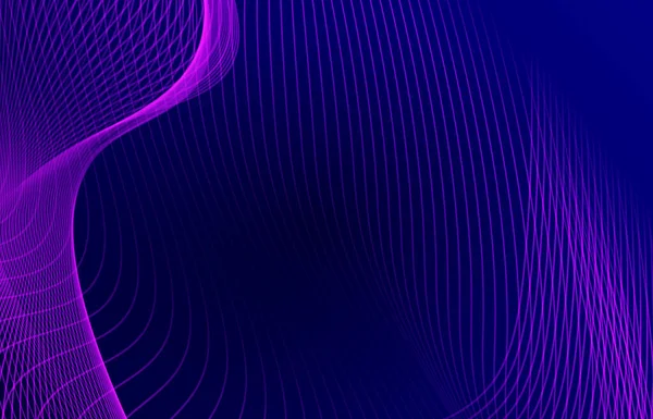 Subtle Wavy Design Purple Hue Blue Background — стоковый вектор