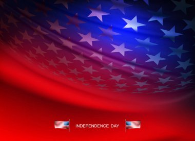 Soyut kompozisyon ABD bayrağı, Amerikan ulusal sembolü.