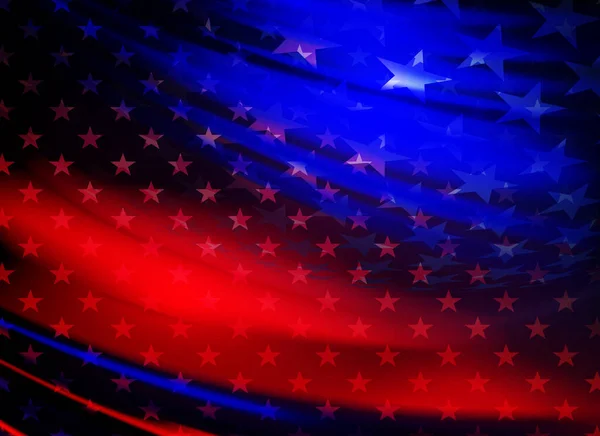 Composición Abstracta Bandera Estados Unidos Símbolo Nacional Del País Estados — Vector de stock