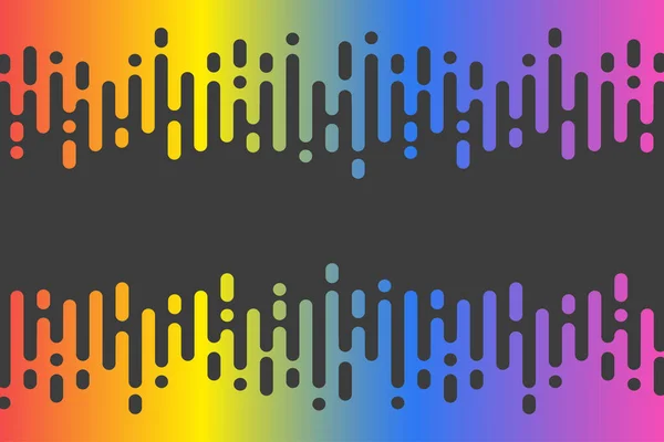 Abstract Colorful Illustration Vertical Rounded Stripes — Image vectorielle