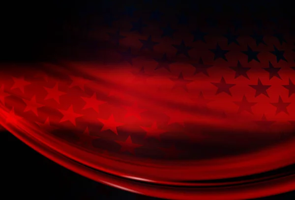 Abstract Composition American Flag National Symbol Usa Red Banner — Stockový vektor