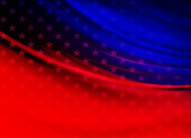 Amerika bayrağının soyut kompozisyonu, ABD 'nin ulusal sembolü.