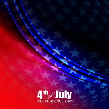Abstract banner, USA flag element, national symbol of America