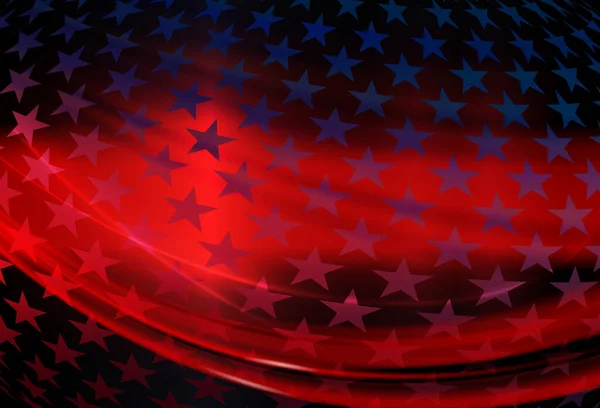 Abstrakte Komposition Der Amerikanischen Flagge Nationalsymbol Der Usa Chaotisches Banner — Stockvektor