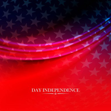 Soyut illüstrasyon, ABD bayrak unsuru, Amerika 'nın ulusal sembolü.