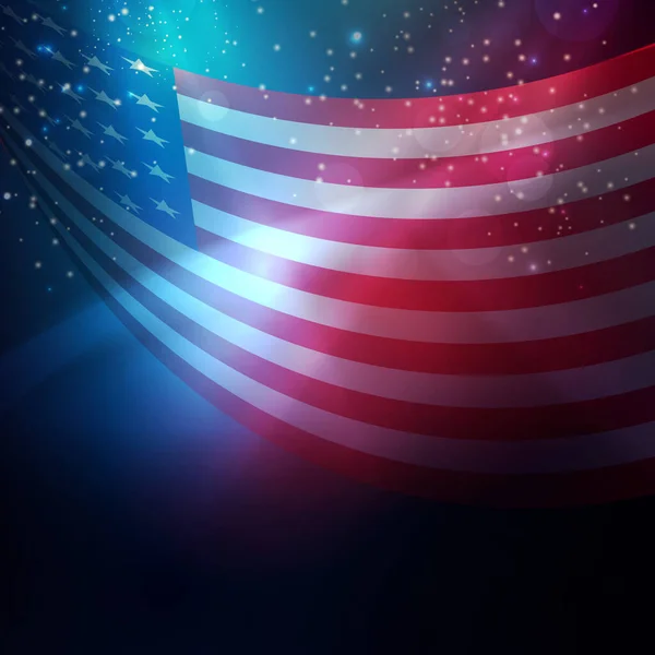 Bandera Abstracta Con Elementos Bandera Los Estados Unidos Símbolo Nacional — Vector de stock