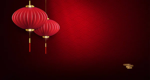 用纸制艺术风格的气球描绘深红色纹理 — 图库矢量图片