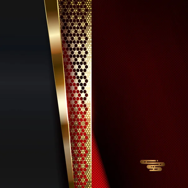 Texture Design Gold Glitter Lattice Mosaic —  Vetores de Stock