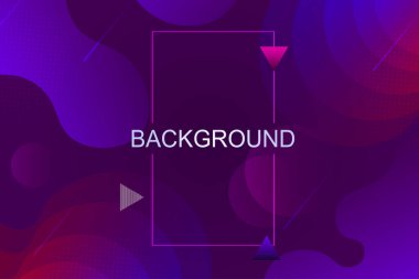 Mavi ve mor renk gradyanı, oval soyut şekiller.