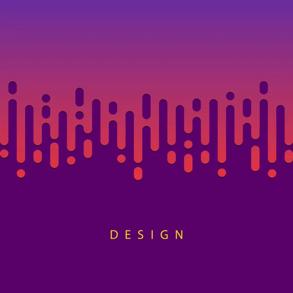 Illustration Rounded Vertical Stripes Blue Purple — Vector de stock