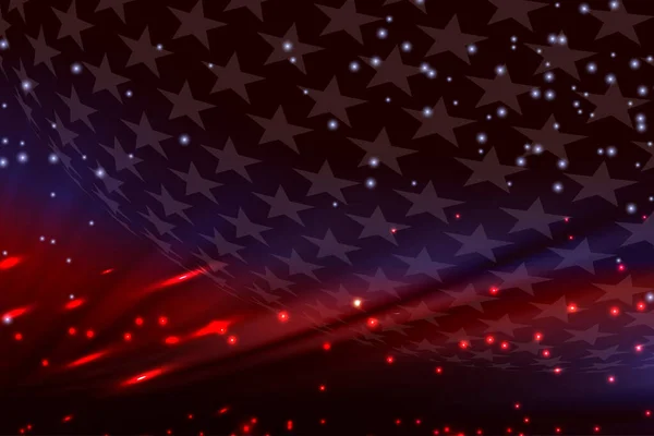 Abstract Design Flag America Bright Sparkling Glitter — Vetor de Stock