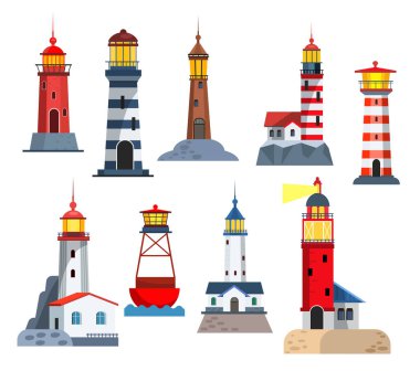 Deniz feneri kuleleri kuruldu. Gece sinyali için kıyıdan para topluyoruz. Yönlendirme, denizcilik, fırtına gibi konularda kullanılabilir.