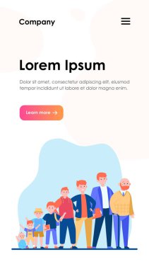 Farklı yaşlarda kızıl saçlı bir adam. Genç, çocukluk, baba düz vektör çizimi. Sancak, web sitesi tasarımı veya iniş sayfası için büyüme döngüsü ve nesil kavramı