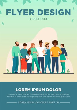 Farklı yaş ve ırktan farklı insanlar.