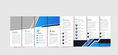 Profesyonel Tıp Kliniği, Sağlık Hizmetleri, Modern Tedavi Dört Katlı İş broşürü Tasarımı