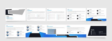 Peyzaj Medikal iş broşürü tasarımı Temiz, minimal ve modern şekilli