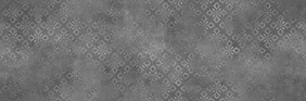 Gray Ornament Pattern Cement Texture Background — Stock Photo, Image