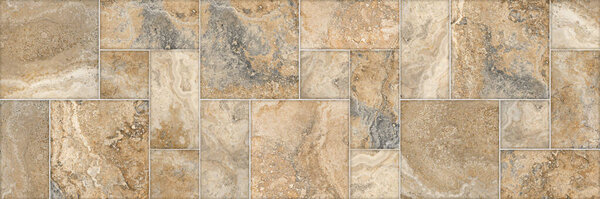 Beige natural stone blocks wall texture