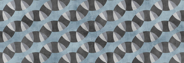 blue geometric pattern with cement texture, 3d effect background