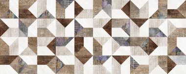 yamaca deseni, geometrik dekor dijital fayans yüzeyi