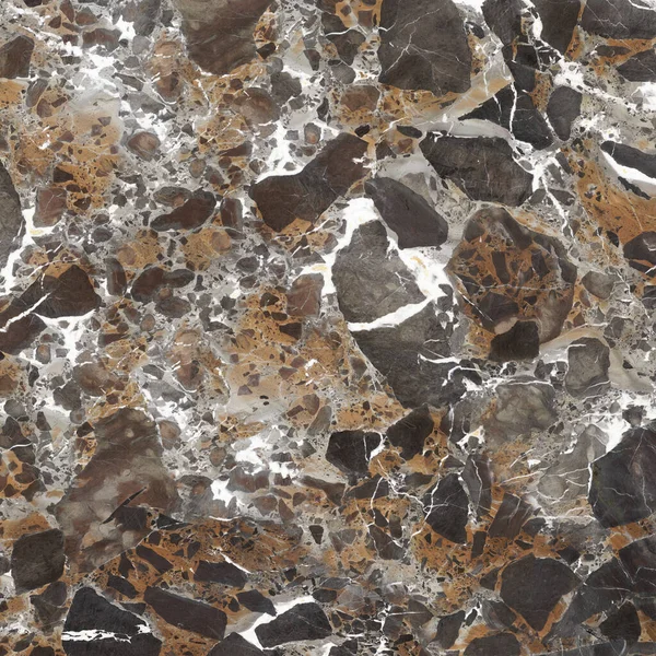 Kahverengi Granit Mermer Desen Doğal Taş Zemin — Stok fotoğraf