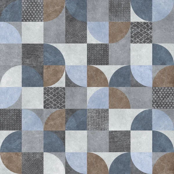 Çimento desenli soyut geometrik desen