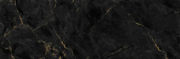 Black Marble Texture Gold Veins — Fotografia de Stock