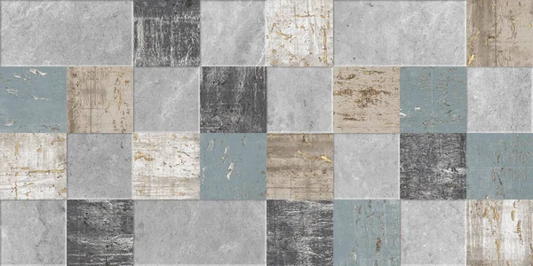 colorful grunge background, cement mosaic tiles