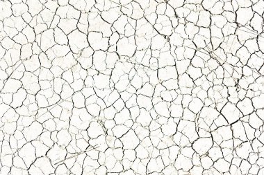 Beyaz bir duvarda siyah çatlaklar, doku arkaplanı