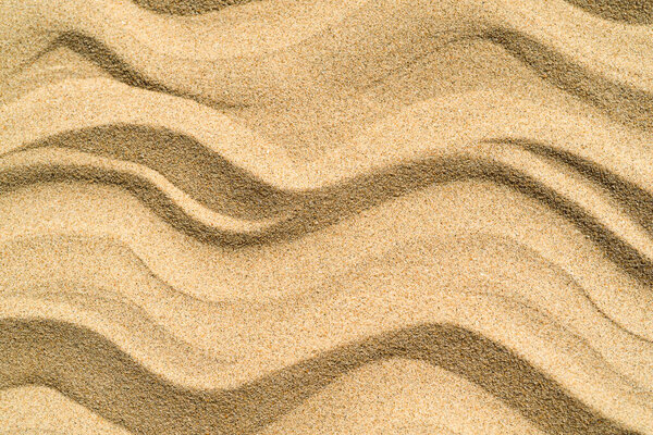 Drawing of waves on the sand on the beach, seamless pattern