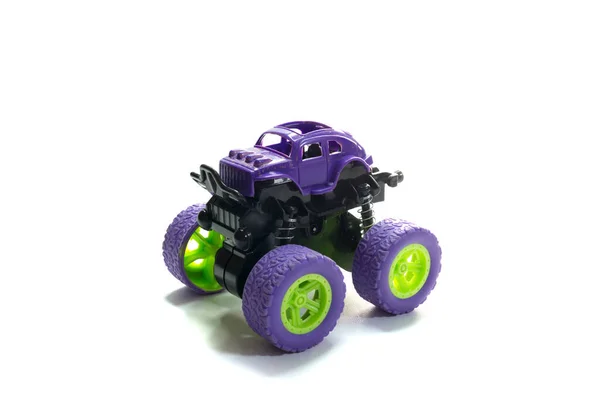 Purple Racing Car Model Toy Isolated White — Stock Photo, Image
