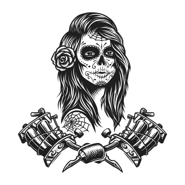 3,300+ Drawing Of Skull Tattoos With Flowers Stock Illustrations,  Royalty-Free Vector Graphics & Clip Art - iStock